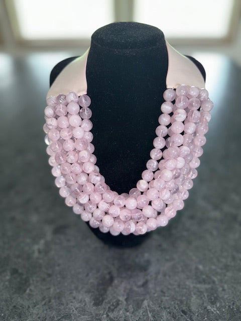 Multi-strand Beaded Magnetic Necklace